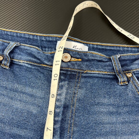 Kancan women’s High-Waisted Stretch Skinny Ankle Jeans Frayed Hem size 3XL - Picture 7 of 13
